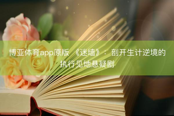 博亚体育app原版 《迷墙》：剖开生计逆境的执行见地悬疑剧